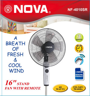 پنکه ایستاده نوا مدل NF-4010SR با ریموت و ۵ پره