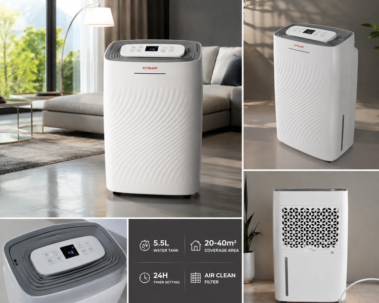 رطوبت گیر DEHUMIDIFIER برند کراون مدل MD_231A