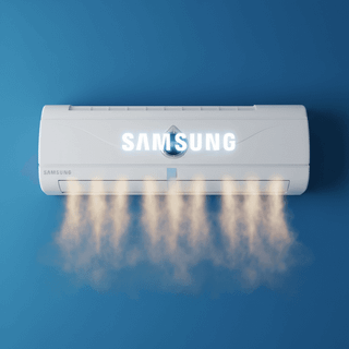 بخاری هیتر برقی پنلی دیواری طرح اسپیلت سامسونگ SAMSUNG