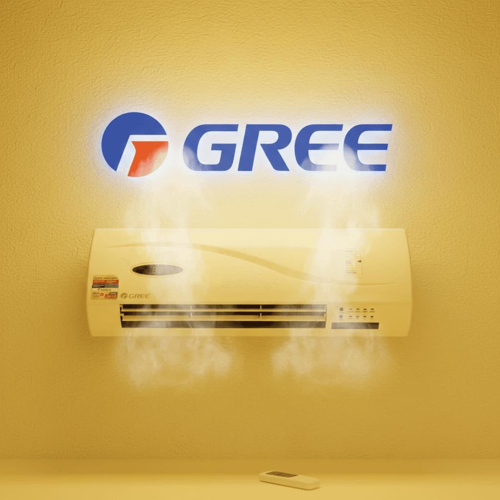 بخاری هیتر برقی پنلی دیواری طرح اسپیلت گری پنلی GREE